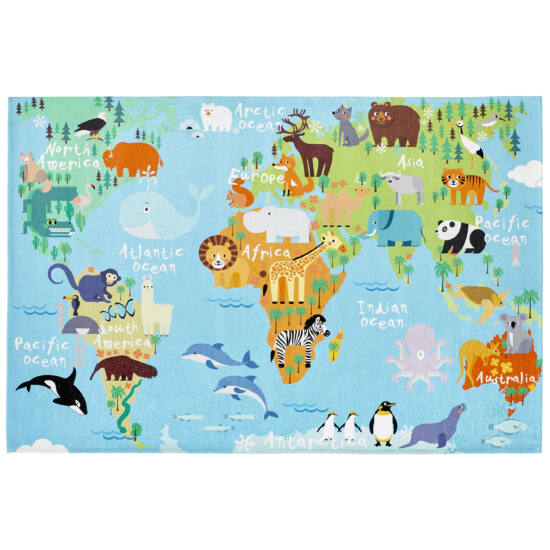 Obsession Kids Torino 233 World Map szőnyeg  - 120x170